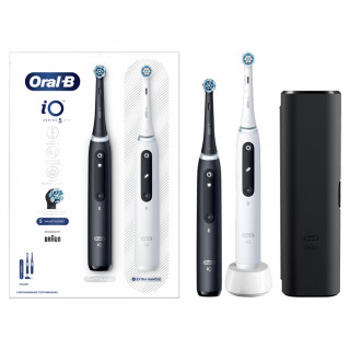 Oral-B iO Series 5 2-piece matte black+white electric toothbrush set Home