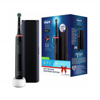 Oral-B Pro 3 3500 black electric toothbrush + travel case Home