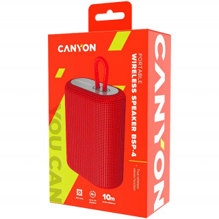 Canyon Bluetooth speaker BSP-4 5W - Červené (CNE-CBTSP4R) PC