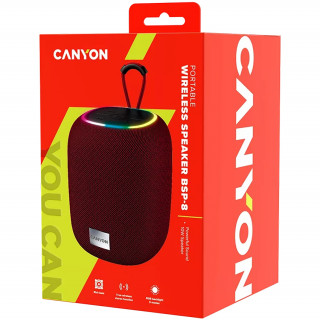 Canyon Bluetooth speaker BSP-8 10W - Červené (CNE-CBTSP8R) PC