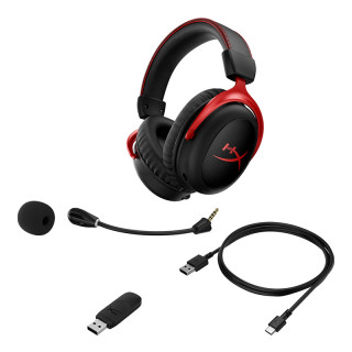 HP HyperX Cloud II Wireless - Gaming Headset (Black-Red) 4P5K4AA PC