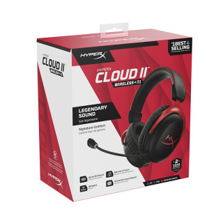 HP HyperX Cloud II Wireless - Gaming Headset (Black-Red) 4P5K4AA PC