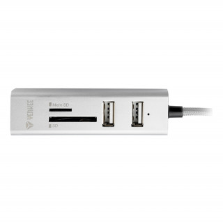 YENKEE YHC 101SR USB 2.0 hub a čítačka kariet PC