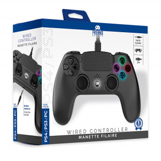 Freaks and Geeks - PS4 Wired Controller - Black (140061N) PS4