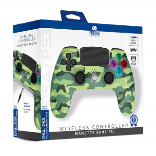 Freaks and Geeks – PS4 Wireless LED Controller – Green Camo (140142d) PS4