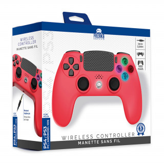 Freaks and Geeks - PS4 Wireless LED Controller - Red (140142) PS4