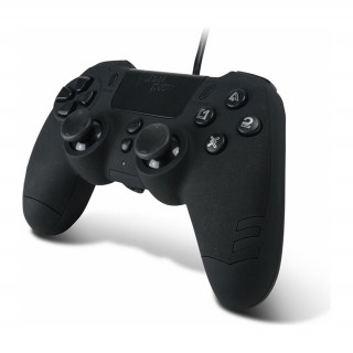 Káblový ovládač Steelplay Slim Pack – Ebony Black (JVAMUL00152) PS4