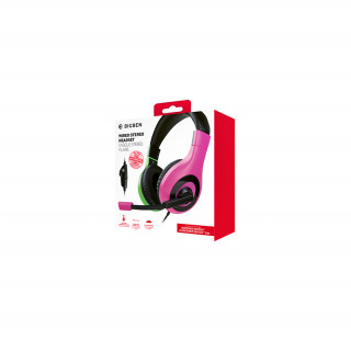 Nacon Stereo Gaming Headset for Switch Pink & Green Switch