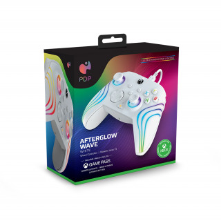 PDP Xbox Series X/S káblový ovládač - Afterglow WAVE audio lighting - White (Xbox Series X/S) Xbox Series