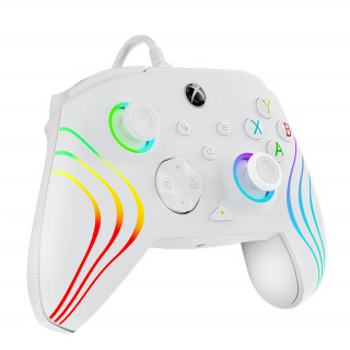 PDP Xbox Series X/S káblový ovládač - Afterglow WAVE audio lighting - White (Xbox Series X/S) Xbox Series