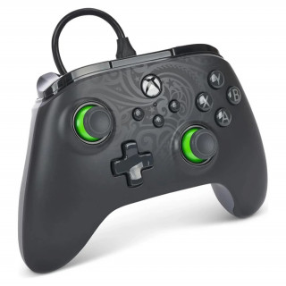 Káblový ovládač PowerA Advantage – Celestial Green Xbox Series