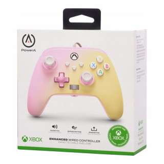 PowerA Xbox Series X|S, Xbox One, PC - káblový ovládač (Pink-Limonade) Xbox Series